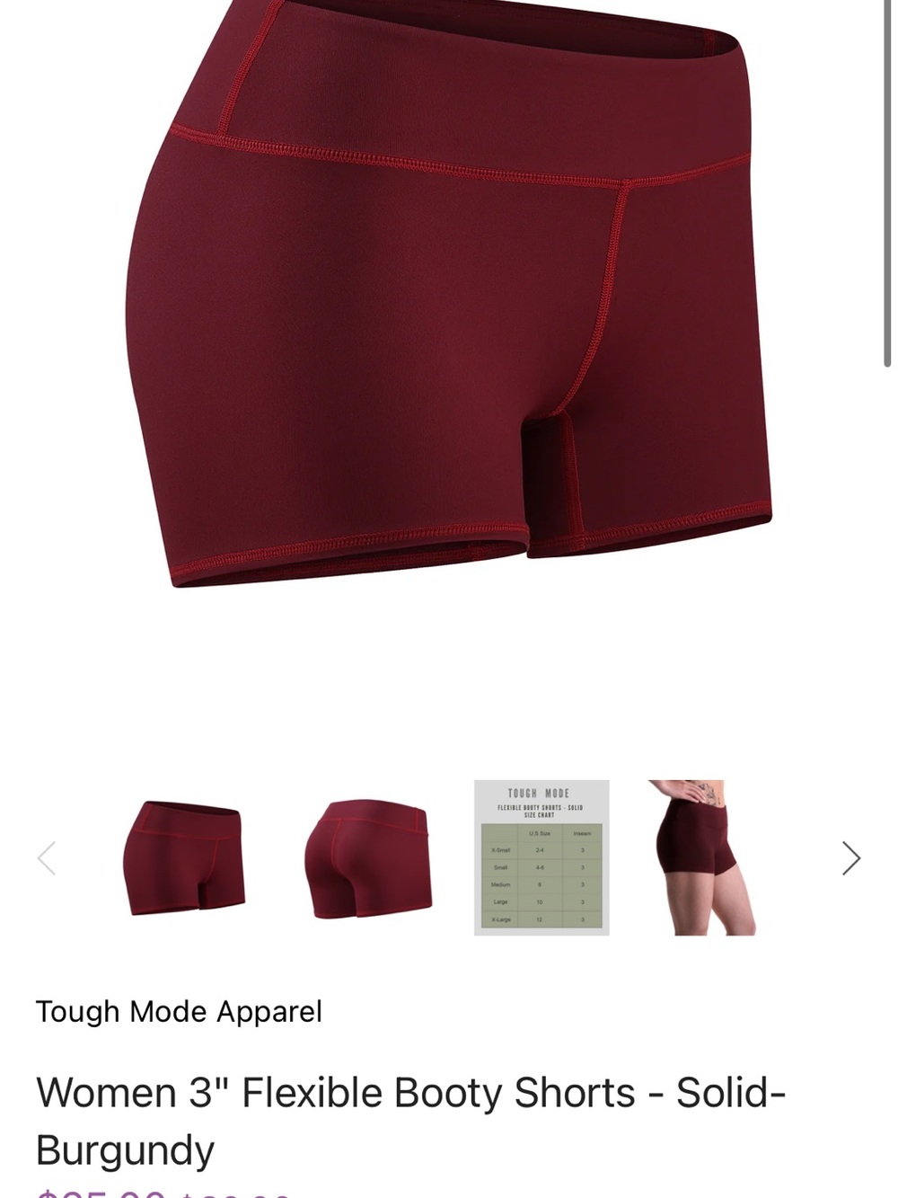 Burgundy Athletic Shorts- Tough Mode 3”